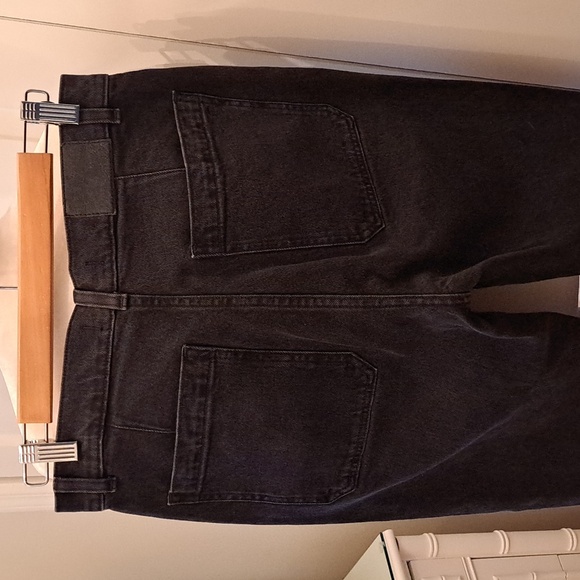 Madewell‎ Womens 90's Straight Black Stretch Wash Utility Ankle Jeans 28P - Picture 5 of 9